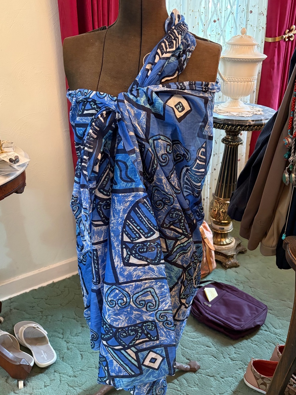 Cotton Sarong, Pareo, Swim Coverup or Resort Wear